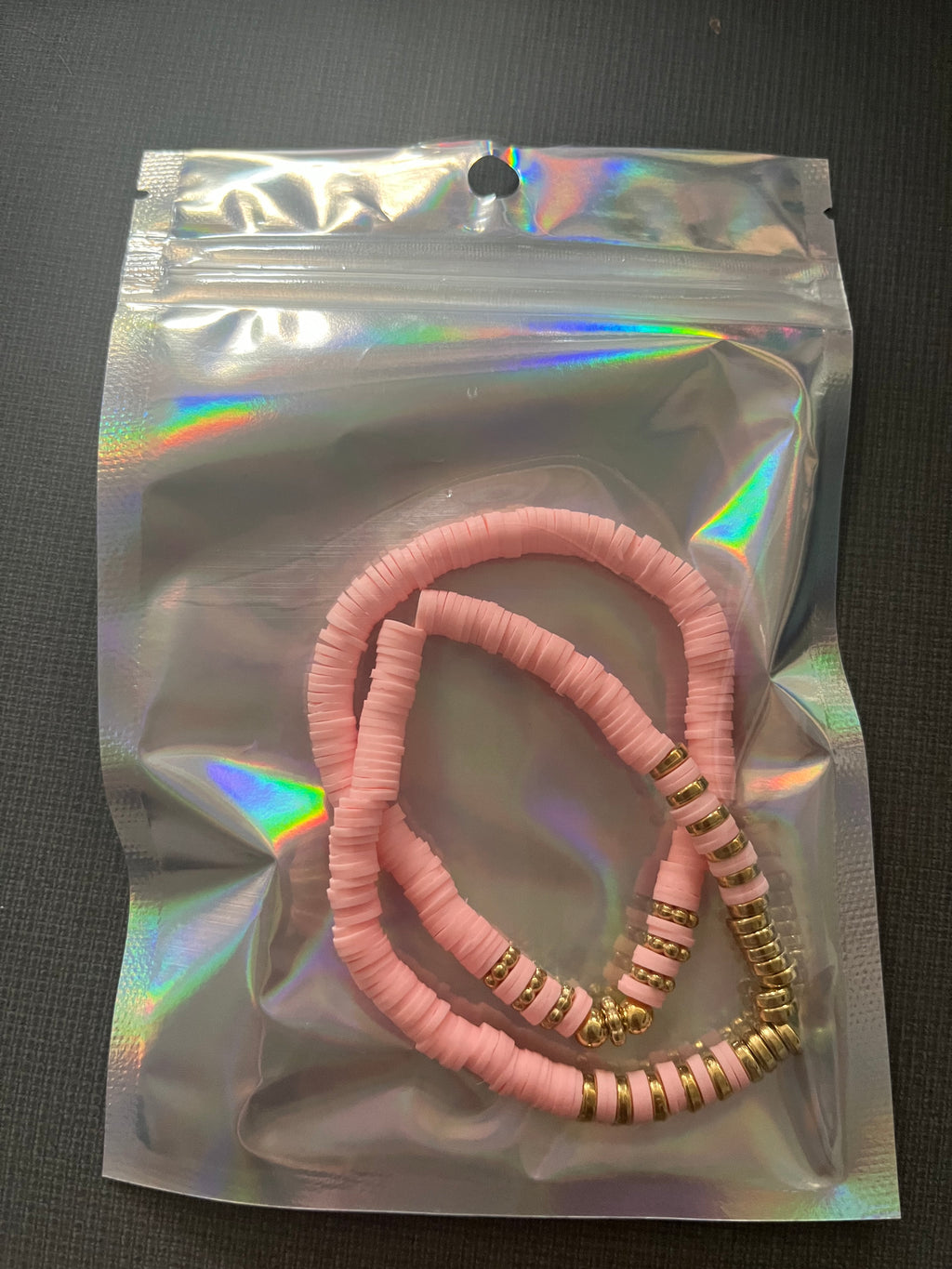 Gold pink/white