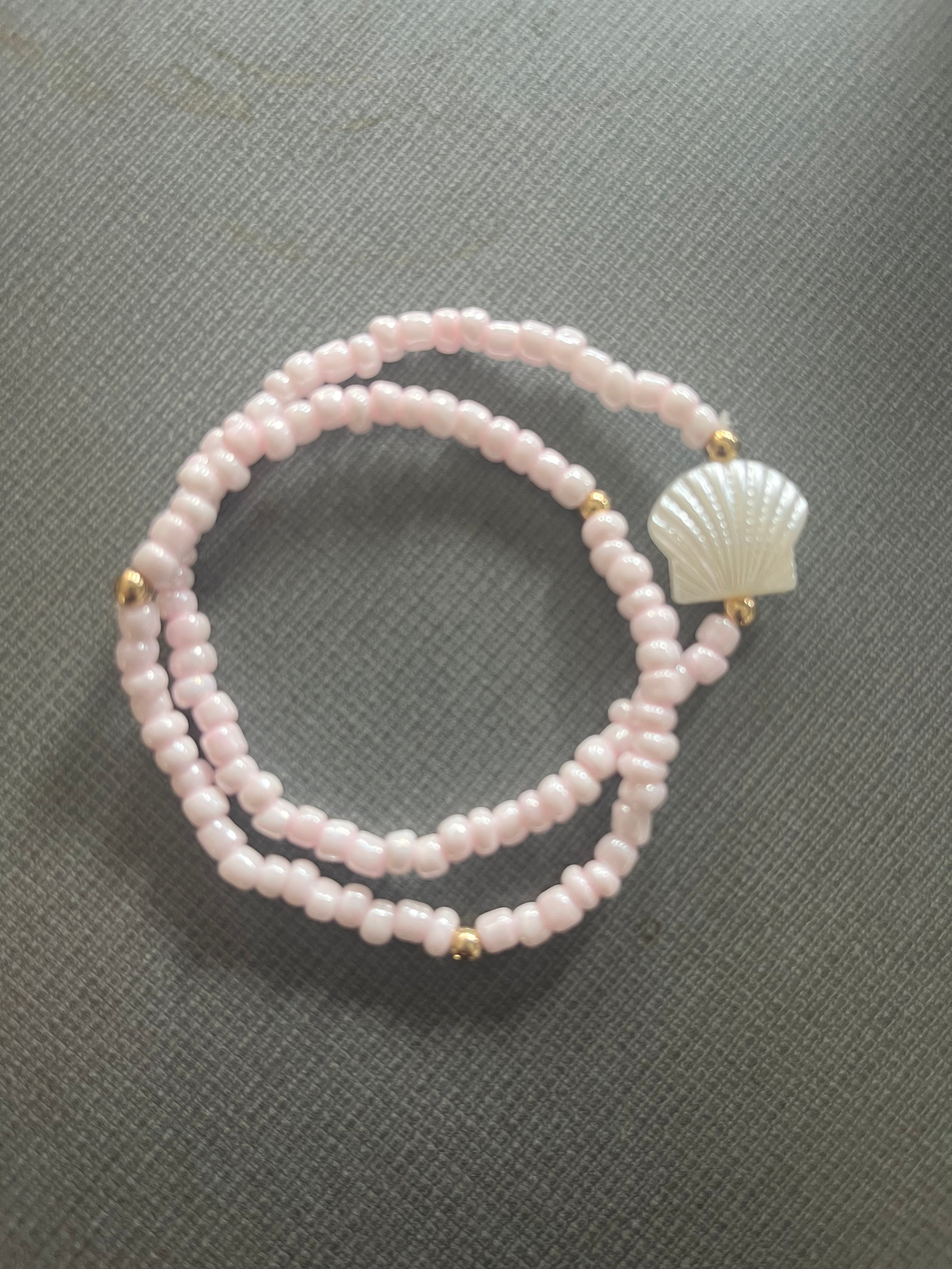 Pink Pearl Shell Bracelet Collection